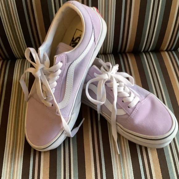 Vans Shoes - Vans Lavender and White Casual Sneakers